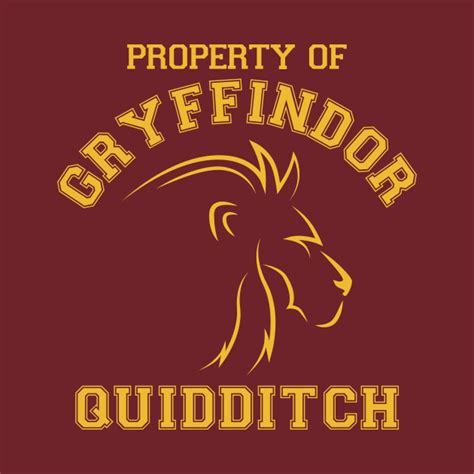 Harry Potter Gryffindor Quidditch Gryffindor T Shirt Teepublic