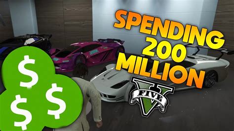 200 Million Dollar Spending Spree In Gta V Youtube