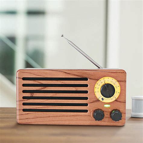 This amazing product has 8 hours. Retro Wooden FM Radio Bluetooth Speaker NR-3013