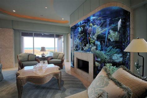 Aquarium Dans Le Salon En Plus De 103 Idées Magnifiques Aquarium