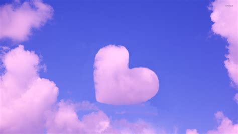 Heart Shaped Pink Cloud Wallpaper Artistic Wallpapers 44259