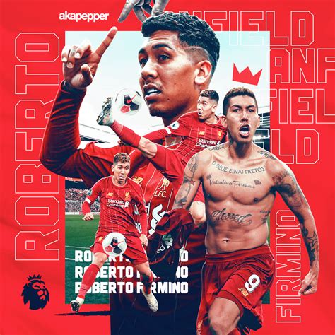 Roberto Firmino Liverpool Match Day Poster On Behance Firmino