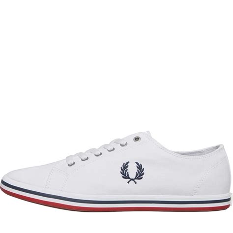 Buy Fred Perry Mens Kingston Twill Canvas Pumps White