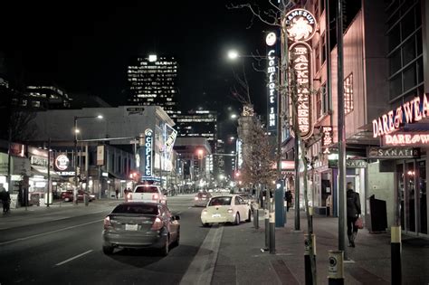 Granville St Vancouver Bc Shot Wide Open At F18 Flickr