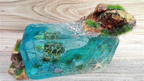 How To Make Sea Life Diorama Resin Art Youtube Resin Art Resin