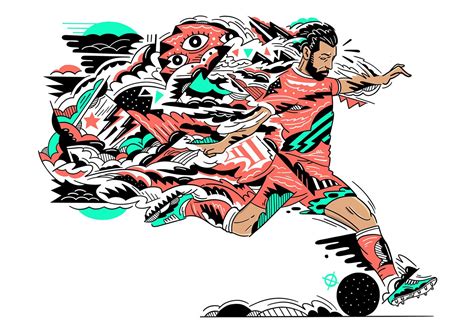 Mohamed Salah on Behance | Mohamed salah, Graphic design illustration ...