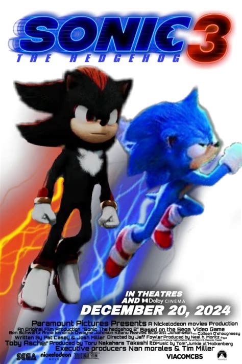 Sonic The Hedgehog 3 Release Date By Sonicplayzyt2021 On Deviantart