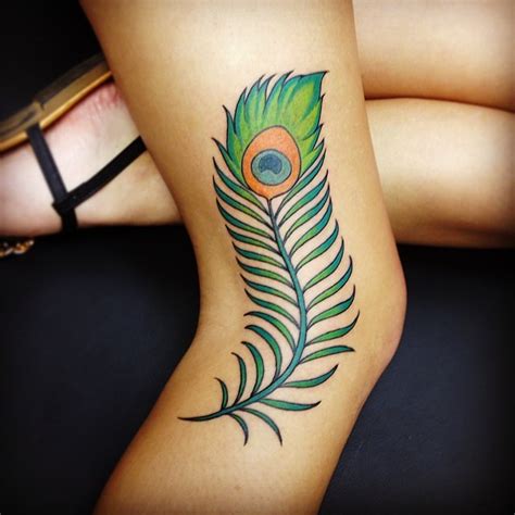 35 Colorful Peacock Feather Tattoo Meaning And Designs 2019