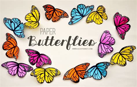 Diy Paper Butterflies · How To Make A Paper Model · Papercraft On Cut