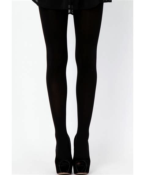 Missguided Neola Denier Tights In Black Lyst