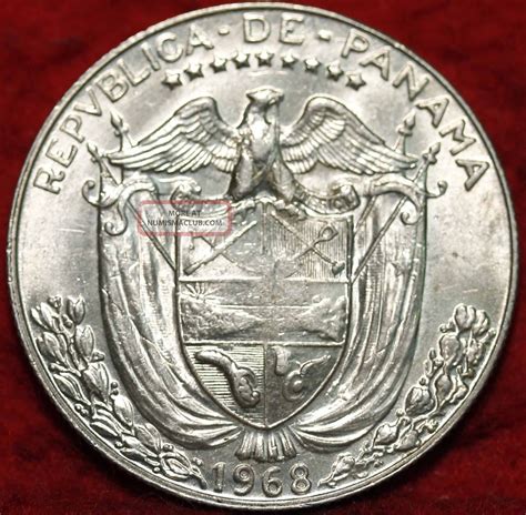 Uncirculated Panama Balboa Silver Foreign Coin S H