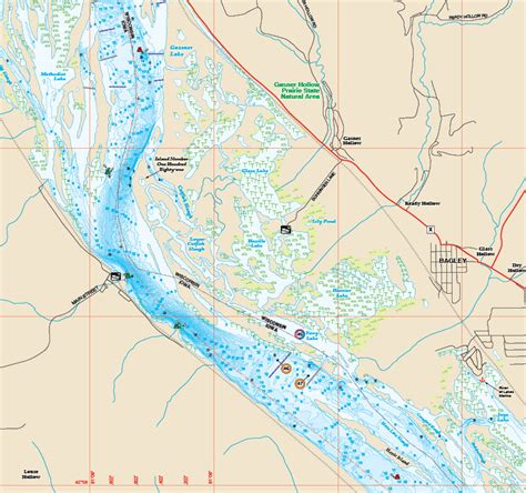 The river and area backwaters contain more than 100 fish species, which will give you plenty of action. Mississippi River-Pool 9 Fishing Map