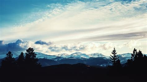 1920x1080 1920x1080 Nature Landscape Trees Clouds Mountains