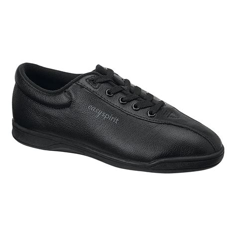 Easy Spirit Leather Ap1 Walking Shoes In Black Leather Black Lyst