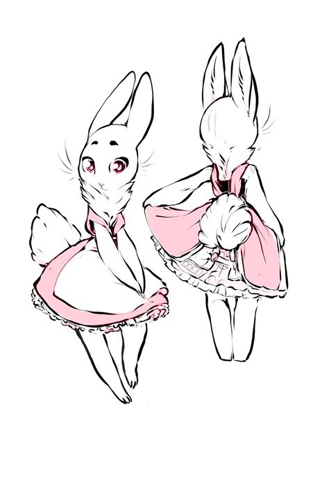 Furry Bunny Ears Drawing Galuh Karnia458