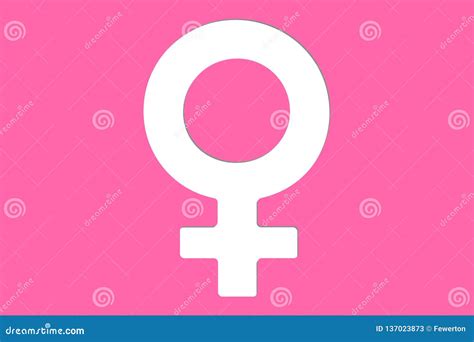 Female Or Feminine Gender Symbol Venus Sign Concept Background Image