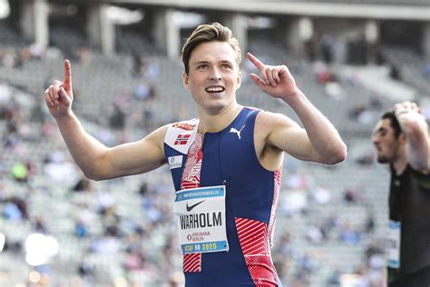 He is the world record holder in the 400 m hurdles, . Karsten Warholm võttis võidu, Mägi hooaja tippmargiga ...