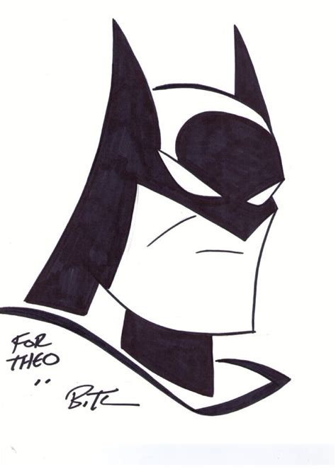 A Drawing Of Batman With The Words For The Bat On Its Chest And Head