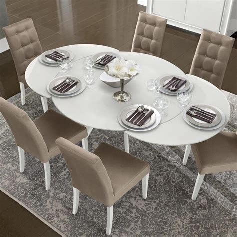 Round Expandable Dining Room Table