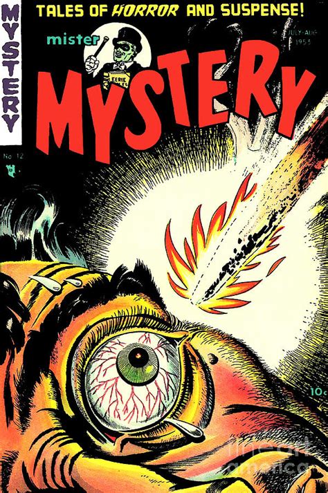 Mister Mystery Comic Book Cover Digital Art By Halloween Dreams