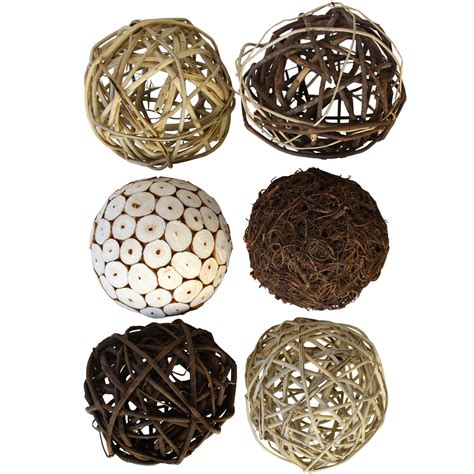 assorted decorative balls for bowls centerpieces bowl fillers 6 packs
