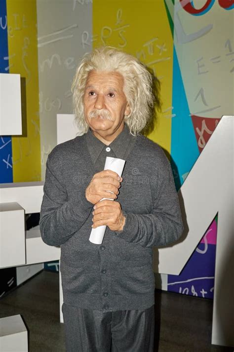 Figura Di Cera Di Albert Einstein Fisico Famoso Immagine Stock