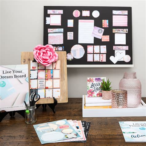 Think Different Vision Board Kit Pinkcoral Graphics Dream Boards