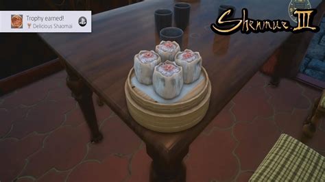 For shenmue iii on the playstation 4, guide and walkthrough by reala. (SH3) Shenmue III I Delicious Shaomai (Crab Shaomai Chawan Sign) I Trophy Achievement I Guide ...