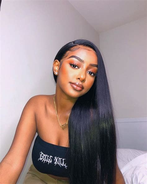 Long Straight Hair For Black Girl Straight Hairstyles Wig Hairstyles Hair Styles