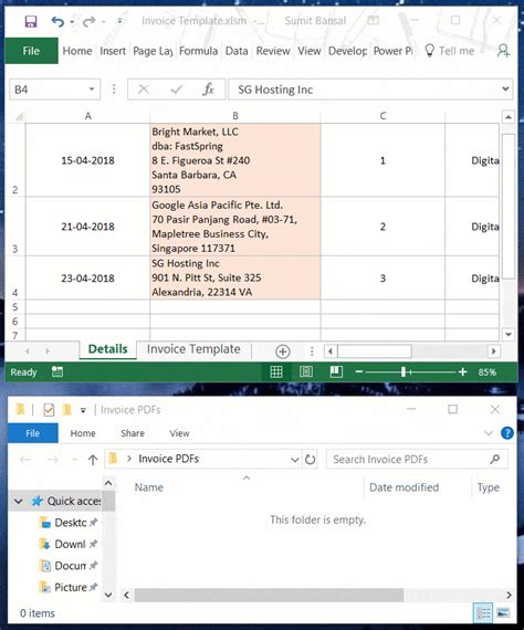Excel has three inbuilt routes to duplicate worksheets. FREE Invoice Generator Template Save Excel Invoice as ...