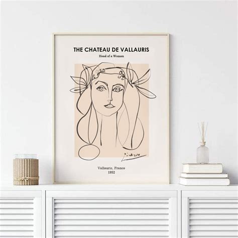 Picasso Poster Set Of 2 Posters One Line Art Modern Etsy