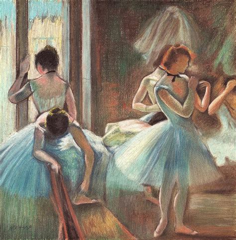 Study After French Master Edgar Degas The Ballet Class Drawing By Nives
