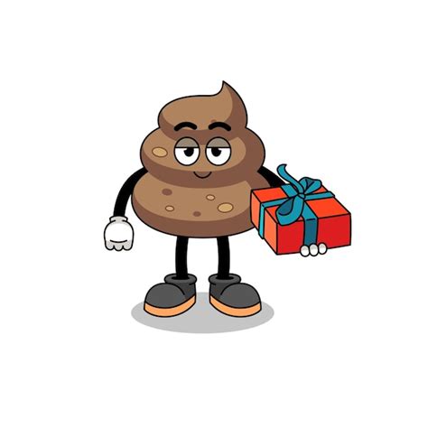 Premium Vector Poop Mascot Illustration Giving A T