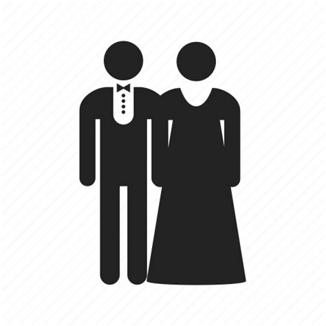 Bride Couple Groom Love Marriage Wedding Icon