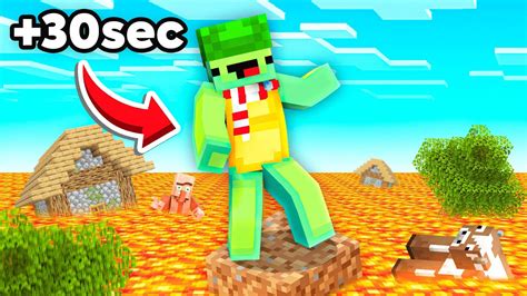 Je Dois Finir Minecraft Mais Toute Les Sec La Lave Monte Youtube