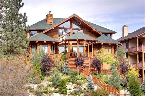 Surrounded By Water Lakefront Log Cabin Estate Wow Factor