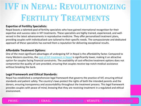 PPT IVF In Nepal Revolutionizing Fertility Treatments PowerPoint