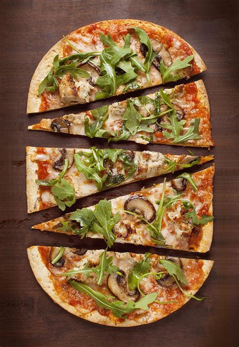 Arugula Mushroom Flatbread Pizza Flatoutbread