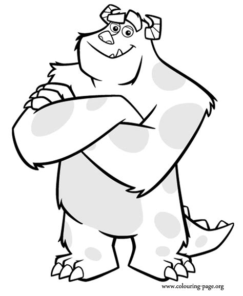 Sulley and boo coloring page. Sully Monsters Inc Coloring Pages - Get Coloring Pages