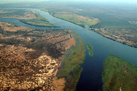 Zambezi river running along the zambezi. Africa Geography Map- Anna Jackson