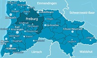 Kreis Breisgau-Hochschwarzwald - Kreisgebiet Breisgau-Hochschwarzwald