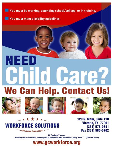 Maybe you would like to learn more about one of these? Workforce Solutions Golden Crescent - Child Care Services