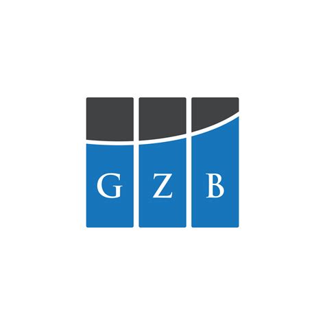 Diseño De Logotipo De Letra Gzb Sobre Fondo Blanco Concepto De