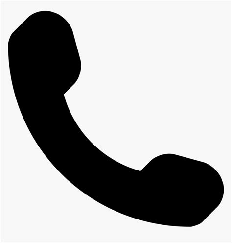 Phone Call Auricular Symbol In Black Font Awesome Phone Icon Png