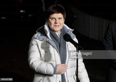 Poland Pm Beata Szydlo Leaves Hospital Photos And Premium High Res Pictures Getty Images