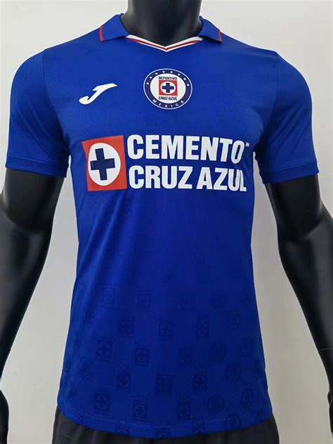 Us 2000 22 23 Cruz Azul Blue Player Version Soccer Jersey