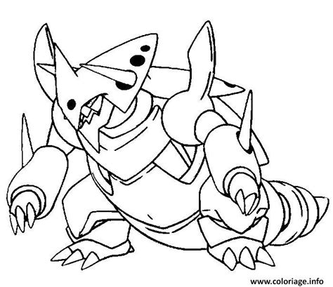 Coloriage Pokemon Mega Evolution Galeking Dessin Coloriage Pokemon