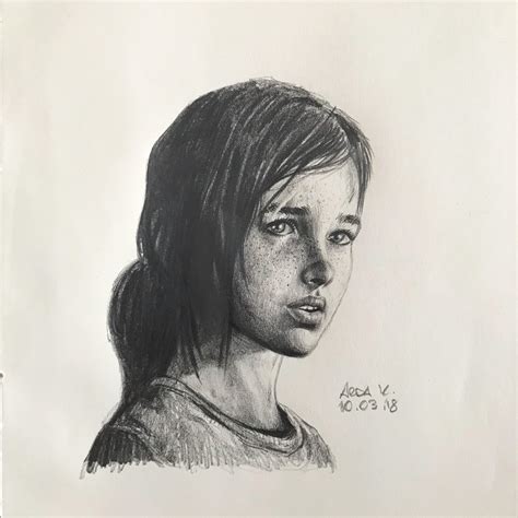 The Last Of Us Ellie Oc Drawing