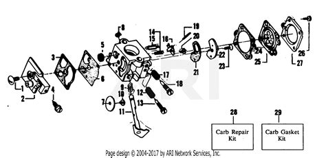 Poulan Yp116 Gas Trimmer Parts Diagram For Carburetor