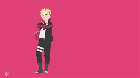 Boruto Uzumaki Naruto Minimalist Wallpaper Anime By Lucifer012 On